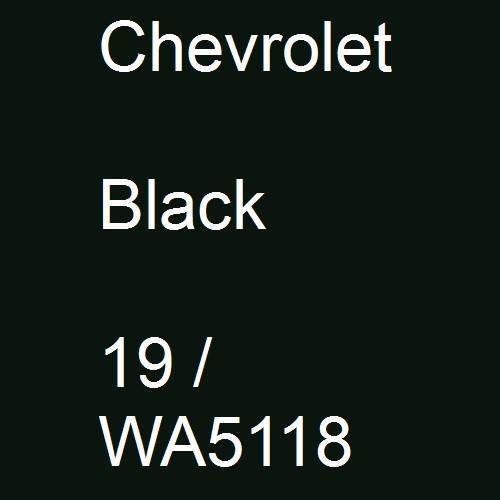 Chevrolet, Black, 19 / WA5118.